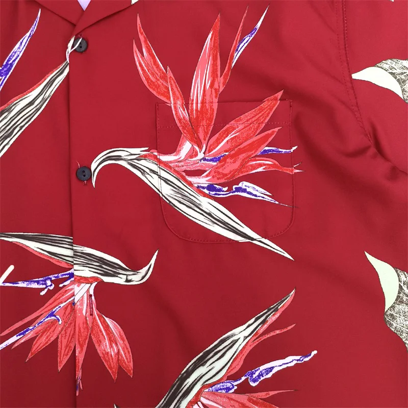 Summer New Short Sleeve Shirts Men Woman Best Quality Paradise Bird Printing Loose Casual Lovers Tops Tee