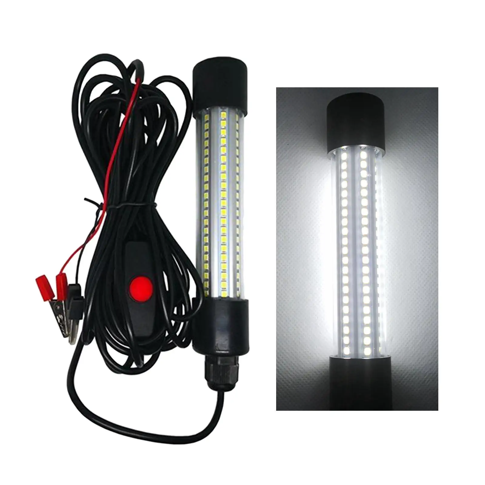 Crappie Lure Lamp for Submersible Squid with LED Underwater Light From