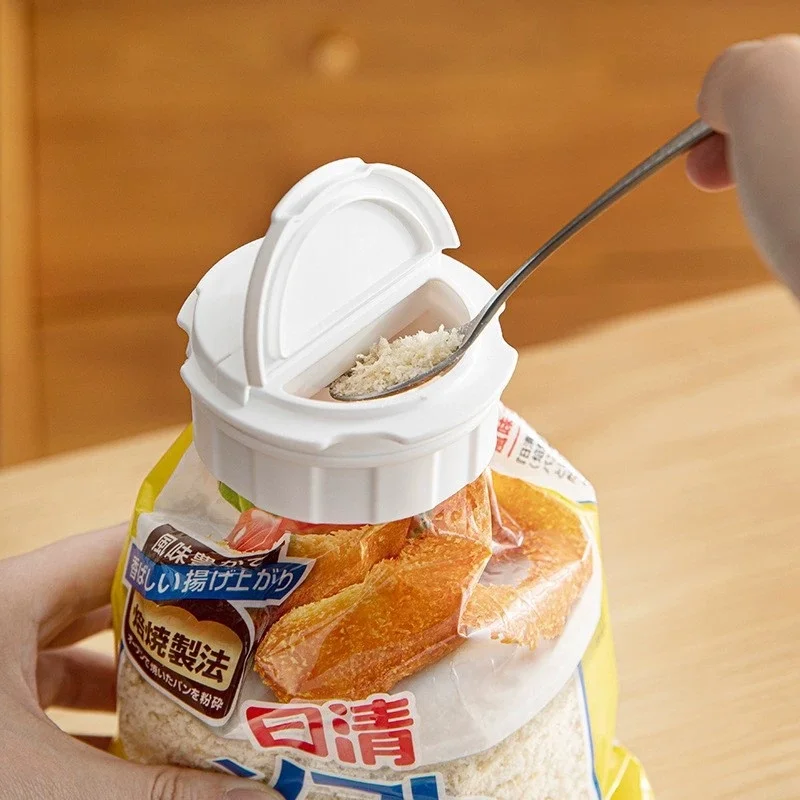 Double-opening Lid Discharge Nozzle Kitchen Snack Preservation Bag Plastic Sealing Clip Seasoning Moisture-proof Sealing Clip
