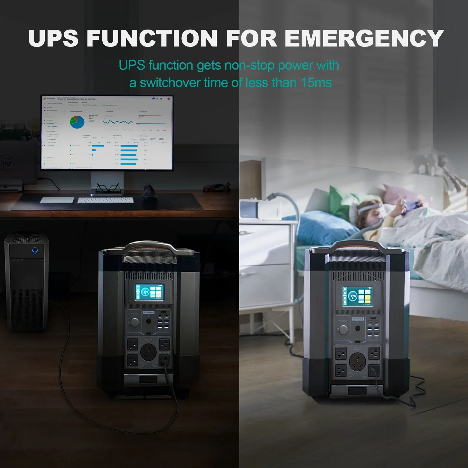 New Coming R4000W Portable Rechargeable Power Station with Voice Control for Traveling Home Emergency Use