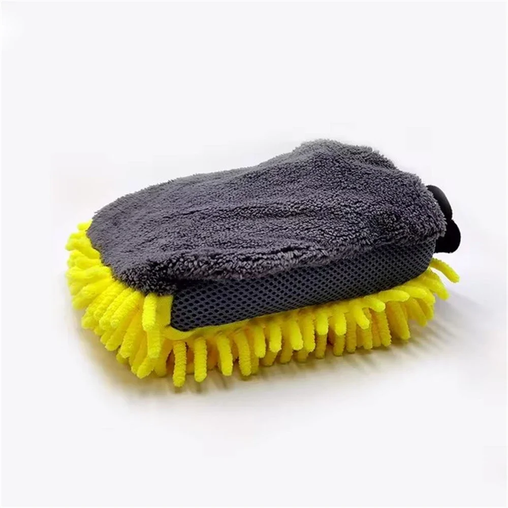 1/5 stücke Auto Waschen Handschuhe Wasserdichte Mikrofaser Chenille Handschuhe Auto Reinigung Mitt Detaillierung Pinsel Auto Pflege doppelseitigen Handschuh