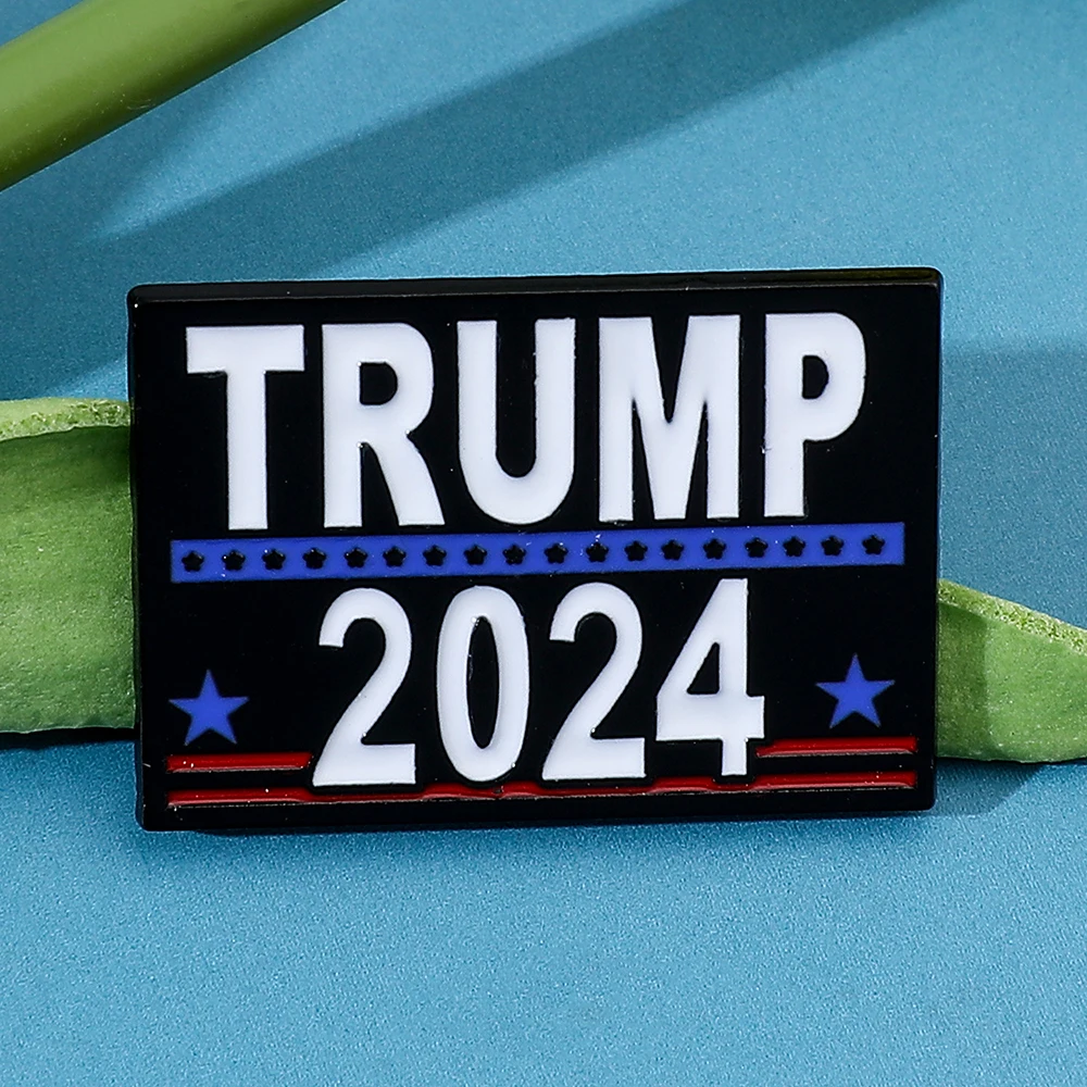 New Arrival Donald Trump President Brooch Pins USA Metal Enamel Lapel Pin Button Badges for Clothing Pins Accessories Gifts