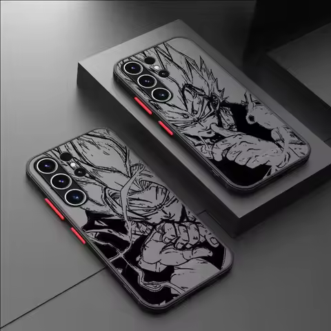 Dragons-Balls Anime Phone Case For Samsung Galaxy S24 S22 S23 S20 S21 FE S10 Plus Capa Note 20 Ultra 10 Lite Matte Fundas