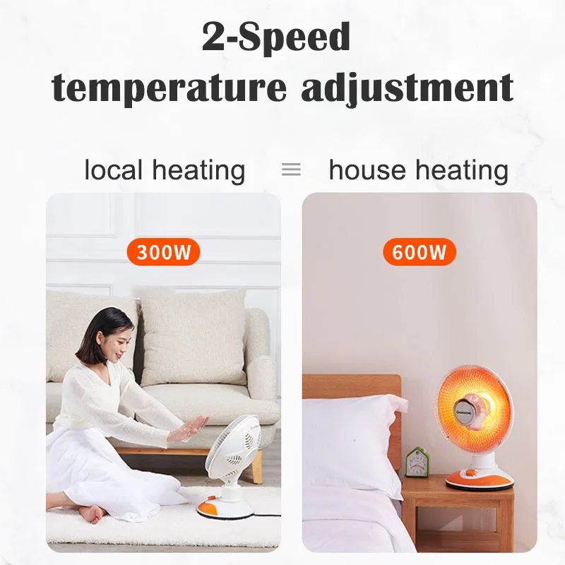 New 2024 Small solar heater household electric fan electric heater fast heat small heater