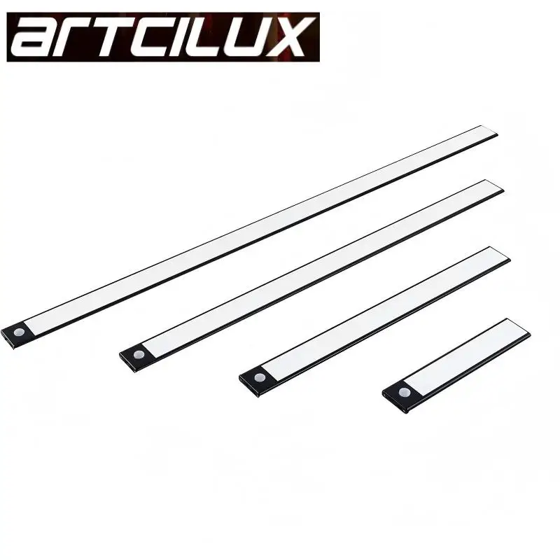 

Светодиодные светильники Artcilux с датчиком движения для установки под шкафом, беспроводные перезаряжаемые светильники для гардероба, магнитные накладные ночники для кухни