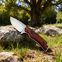 Hidden Canyon Hunter Fixed Knife 8Cr13Mov Blade Drop Point G10 Handle Outdoor Tactical Camping EDC Tool K Sheath Leather Sheath