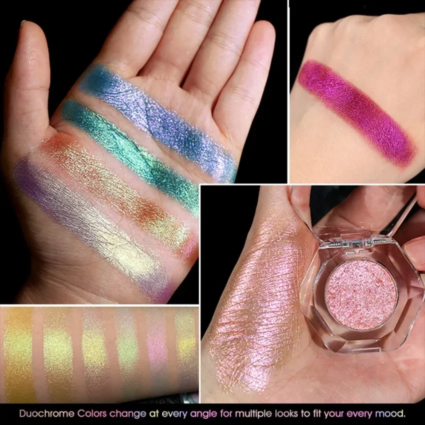 Puder do powiek 26mm Monochromatyczny Mały Kameleon Pigment Private Label Długotrwały Wodoodporny Makijaż Własne Logo Bez Okrucieństwa