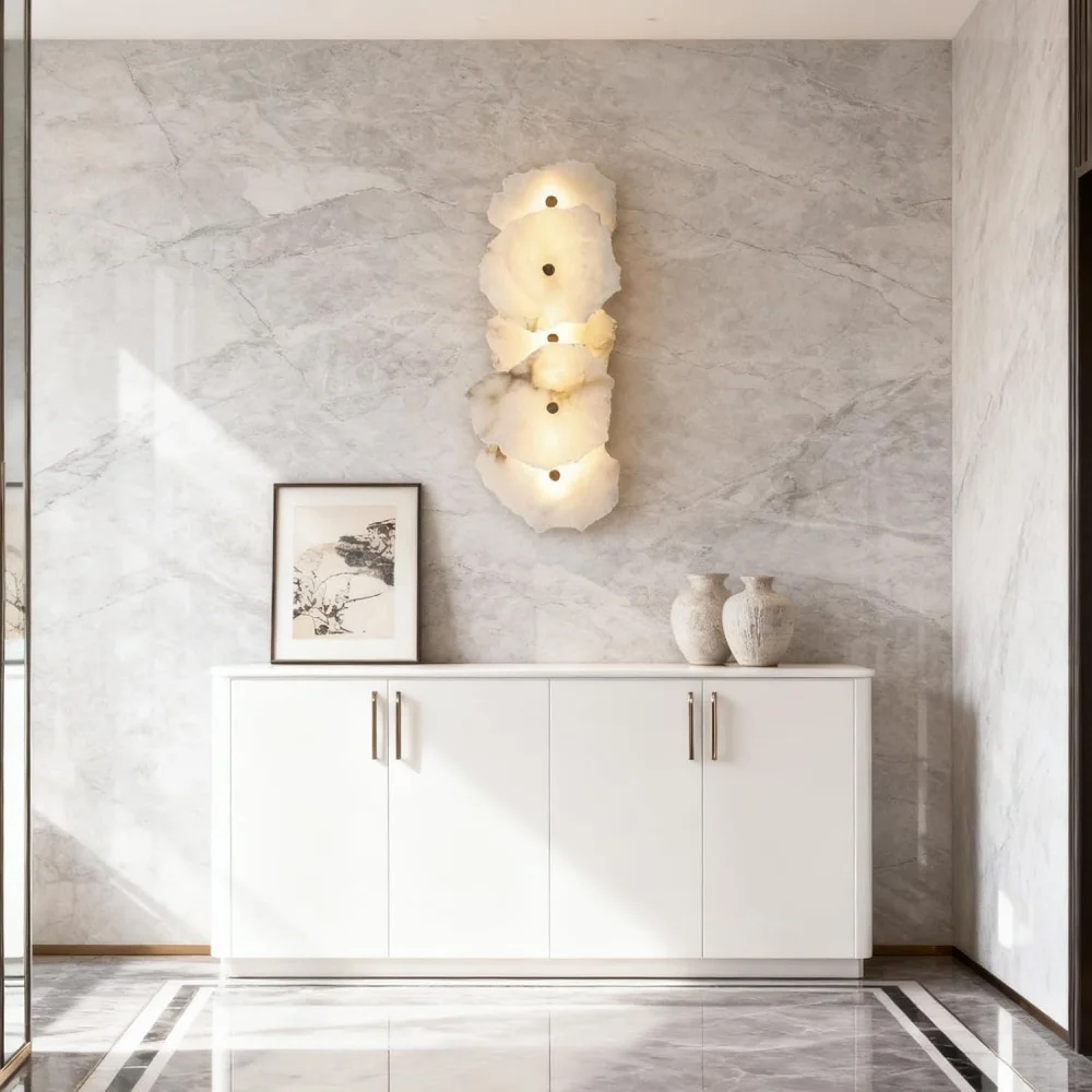 Modern Marble Wall Lamp Simple And High-end Multi Head Splicing Wall Light Hotel Living Room Bedroom Bedside Aisle Wall Lamp
