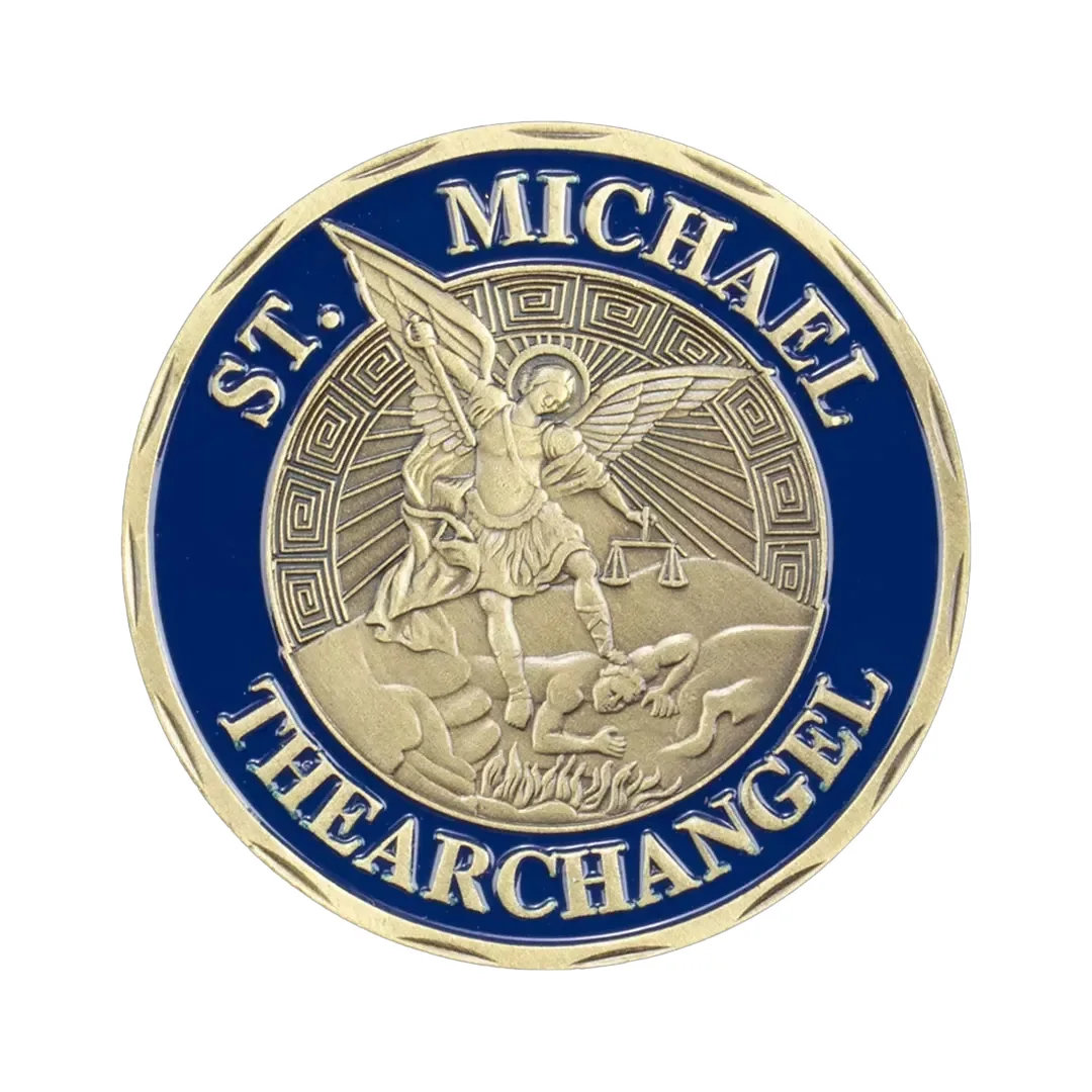 American Air Force St. Michael's Angel Security Police Commemorative Coin Antique Gold Coin Collection Lucky Coins