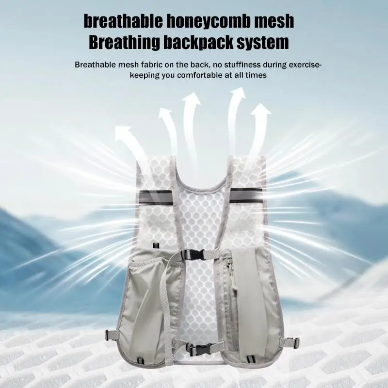 New Factory Sales Running Hydration Vest Backpack Hiking Cycling Marathon Lightweight Water Chest Pack With Phone Storage Pocket