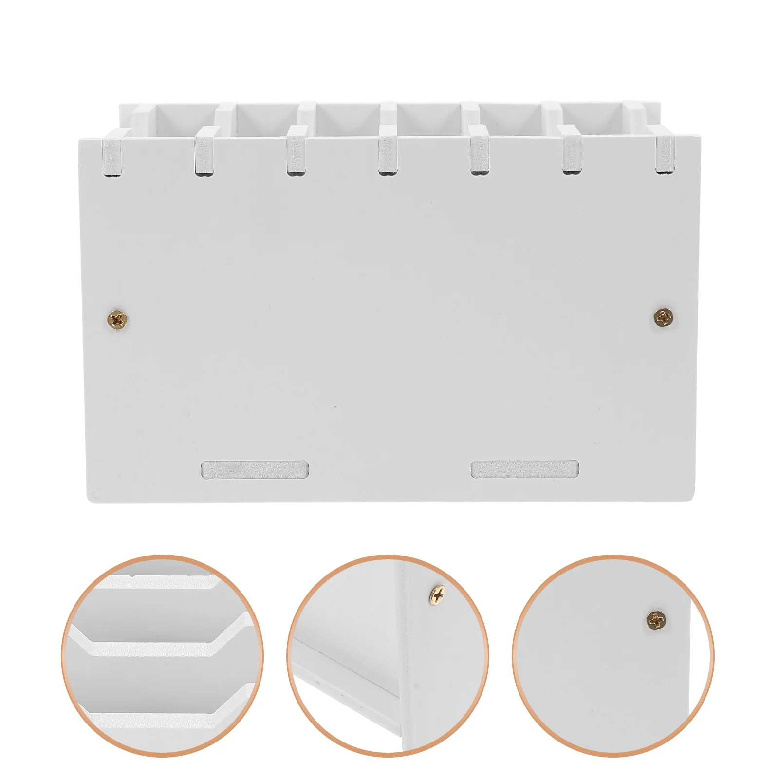 Multicompartment Desktop Storage Box Pvc Cell Phone Holder For Classroom Teacher Organizer Large Storage Basket Phone Caddy For