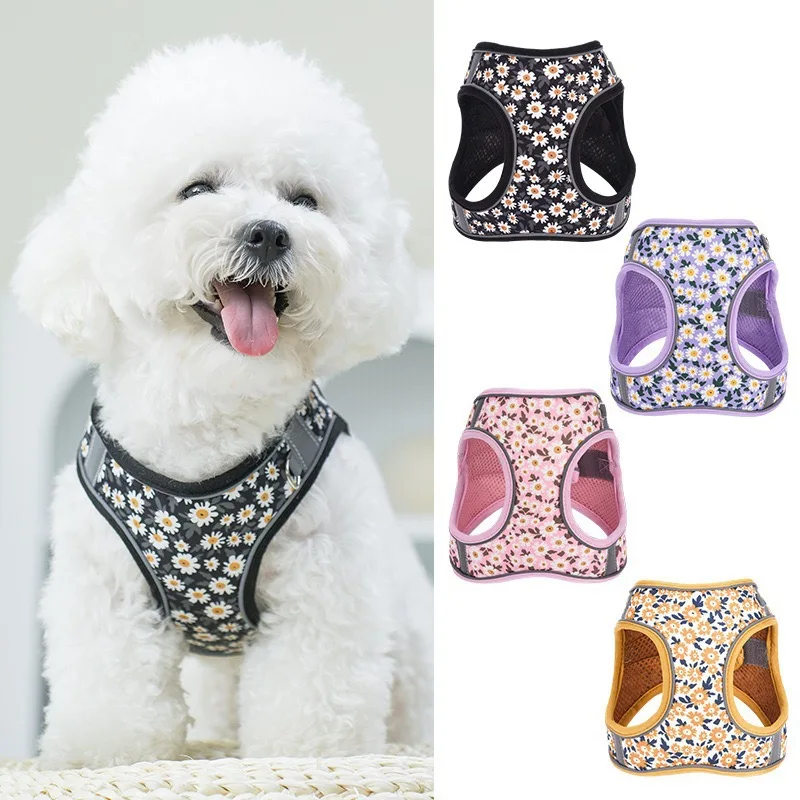 Traction Bracelet Small Dog Harness set Soft Winter Warm Small Dog Harness Leash Set Cat Vest Harness Cute Pet Accessories