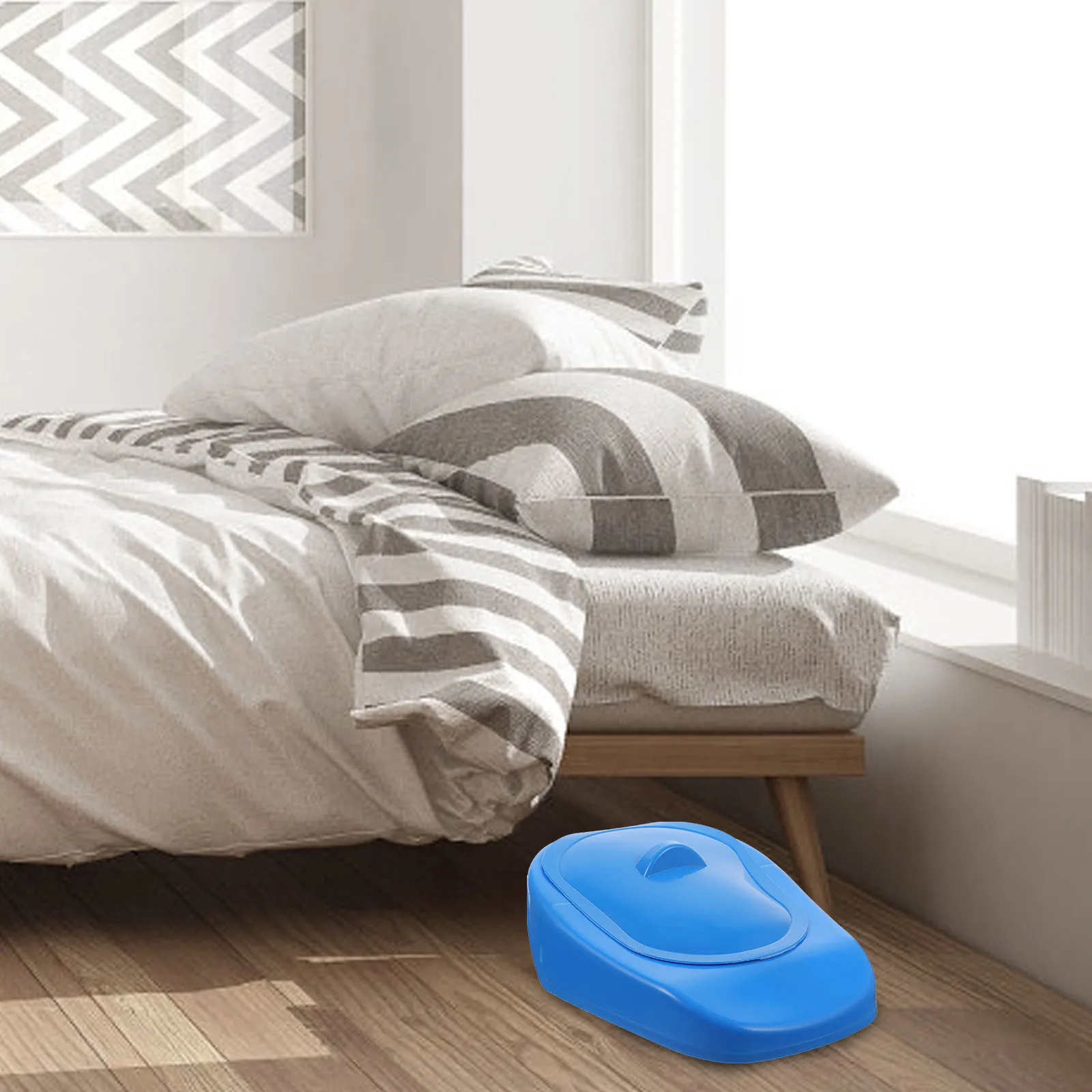 

Plastic Bedpan for Women Elderly Puerpera Reliable Home Travel Potty Heavy Duty Durable Practical Hospital Supplies Lidded