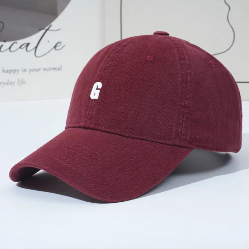 Men's and women's deepened soft top baseball caps, Korean version, fashionable, high-quality, simple, versatile duckbill cap