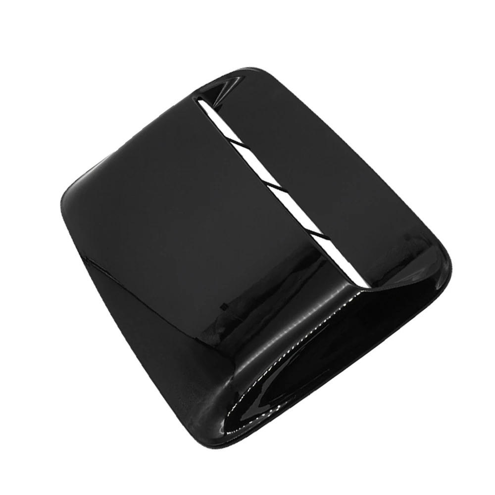 Car Front Bonnet Hood Air Intake Scoop Vent Universal Carbon Fiber Grain Air Flow Vent Cover Hood Stickers Simulation Decoration