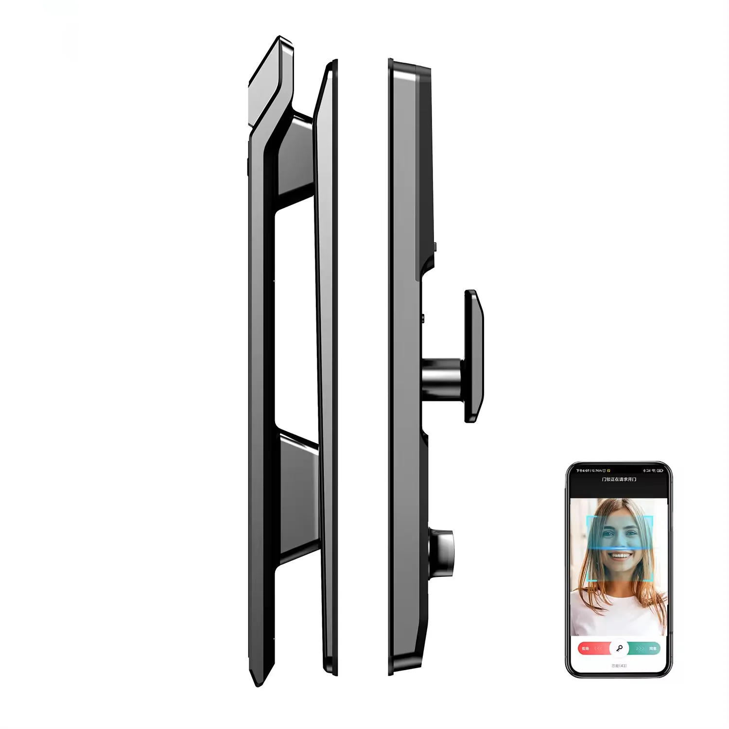 Automatic Fingerprint Smart Door Lock Cerradura Inteligente Wifi 3D Face Recognition Digital Lock Video Talking Lock For Home