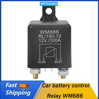 Car Relay Car battery control Relay WM686 100A Normal Open Heavy Duty Car Starter Relay for Control Battery ON/OFF RL/180 DC 12V