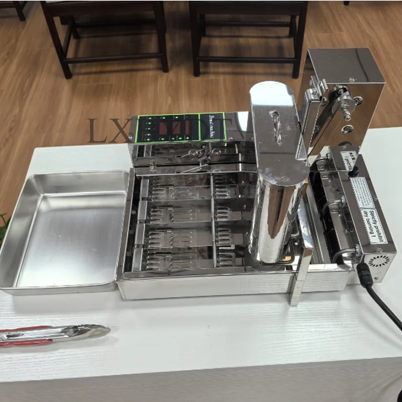 Hot Sale Commercial 4 Row Donut Making Machine Automatic Doughnut Maker Stainless Steel Mini Donuts Maker