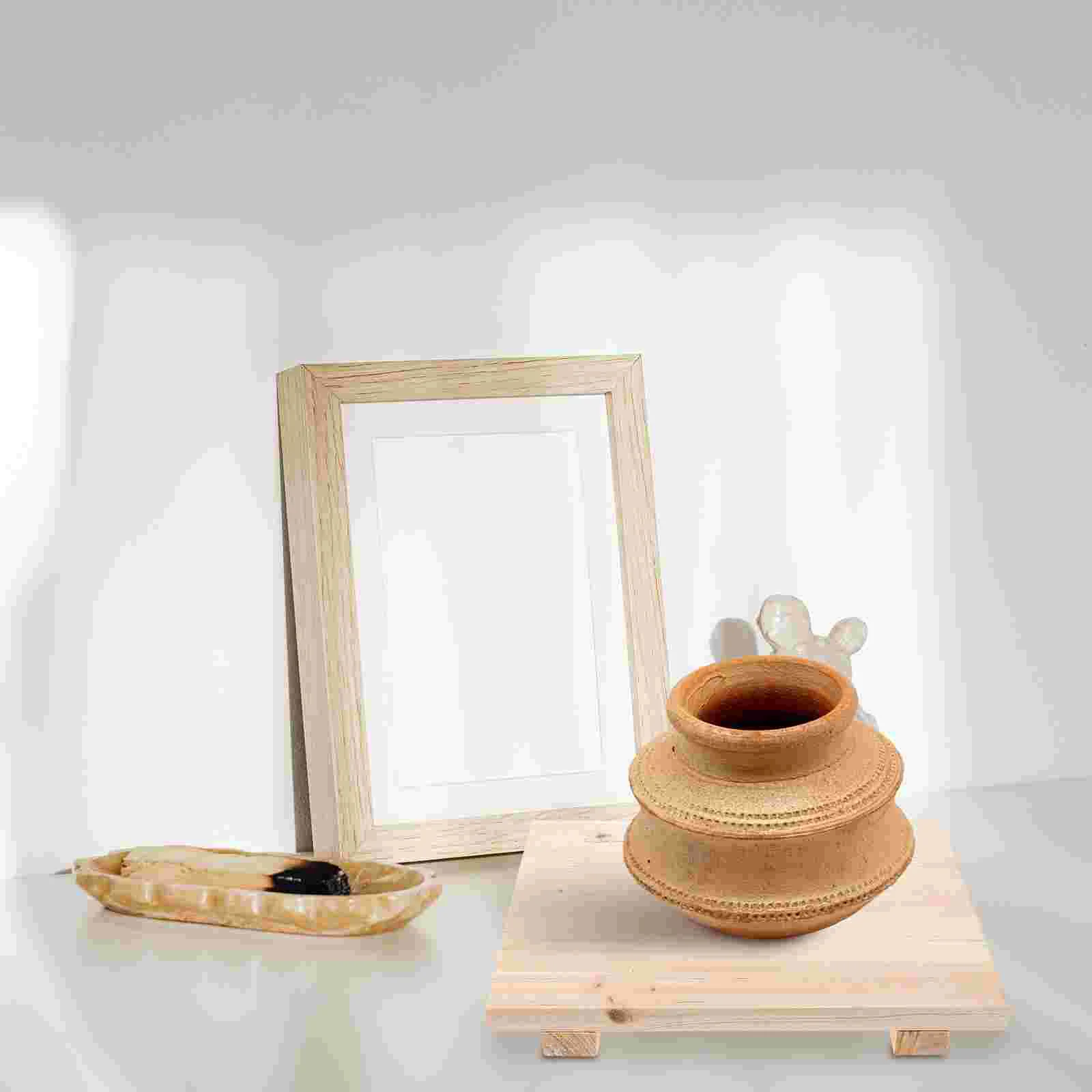 Masonry Board Clay Shaping Base Sculpture Displaying Accessory Pastry Crafts Wooden Holder DIY Brown Pottery Drying Showing