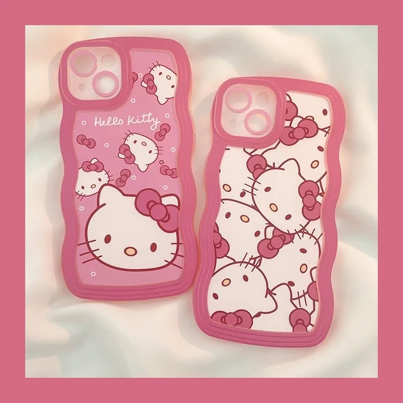 Sanrio Мультфильм Hellokitty кронштейн силиконовый чехол для Samsung J2 J5 J4 J6 J7 M23 NOTE 9 10 20 Ultra PRIME M14 M30 4G фотография