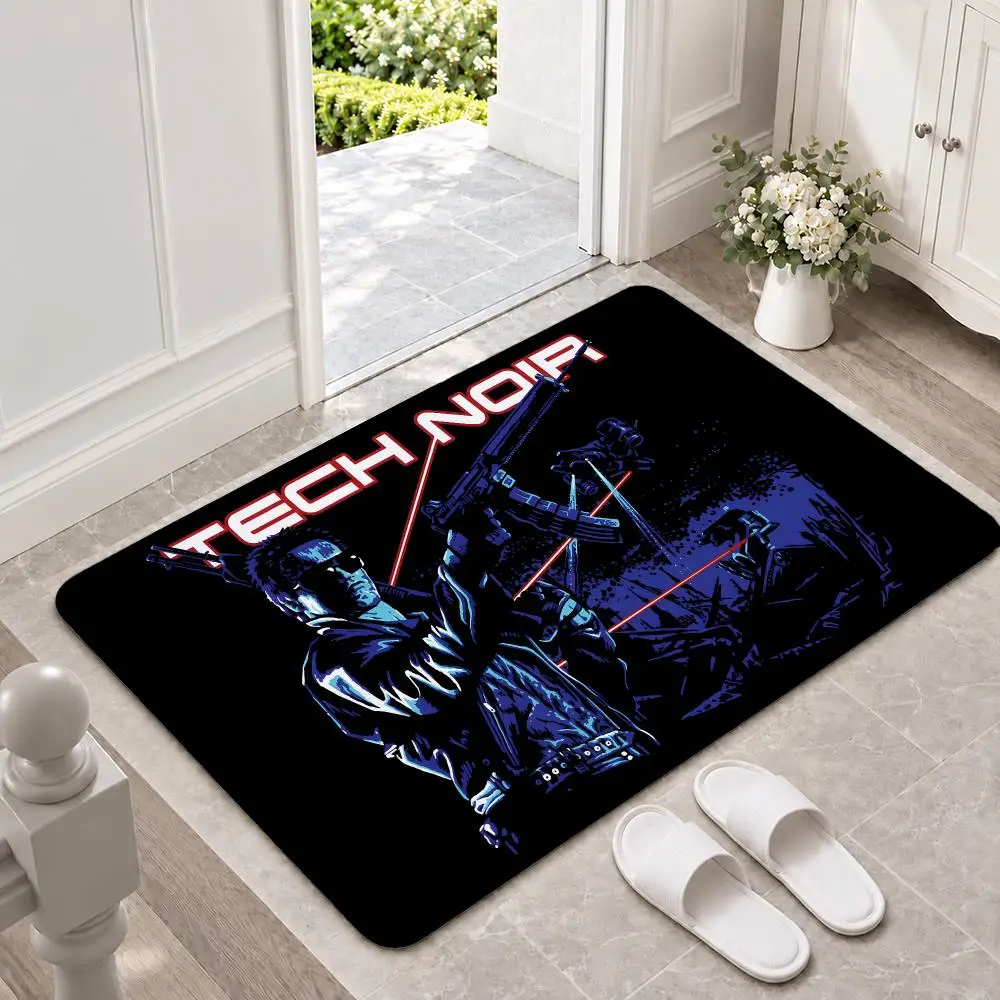movie Terminator Floor Mat Doormat Non-Slip Floor Mat Rug for Bathroom Kitchen Entryway Indoor Outdoor Home Decor