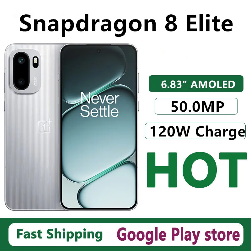 هاتف محمول Oneplus Ace 6 الأصلي Snapdragon 8 Elite OTA 6.83 "AMOLED 50.0MP كاميرا 120 واط شحن بطارية 7800 مللي أمبير في الساعة بصمة الإصبع #1