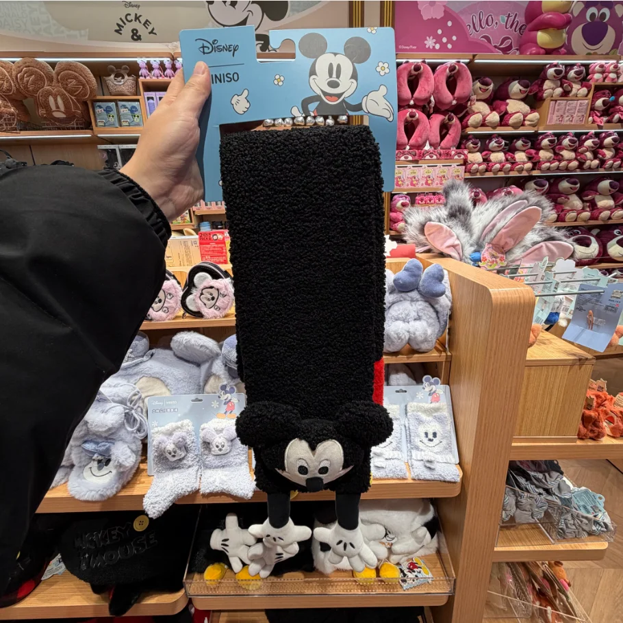 

Disney Mickey Mouse Long Cartoon Shape Scarf Warm Soft Winter Shawl Unisex Fashion Wrap for Men Women Gift