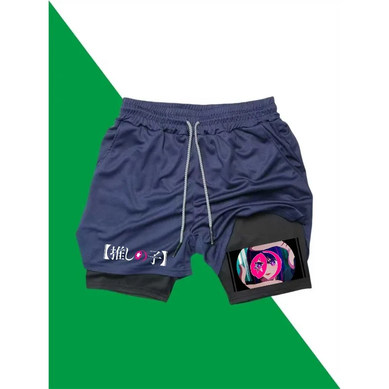جديد الصيف رياضة سراويل قصيرة غير رسمية الرجال كرة السلة سراويل اللياقة البدنية تشغيل عداء ببطء Ai Hoshino الرجال Sweatpants تجريب جيب برمودا #4