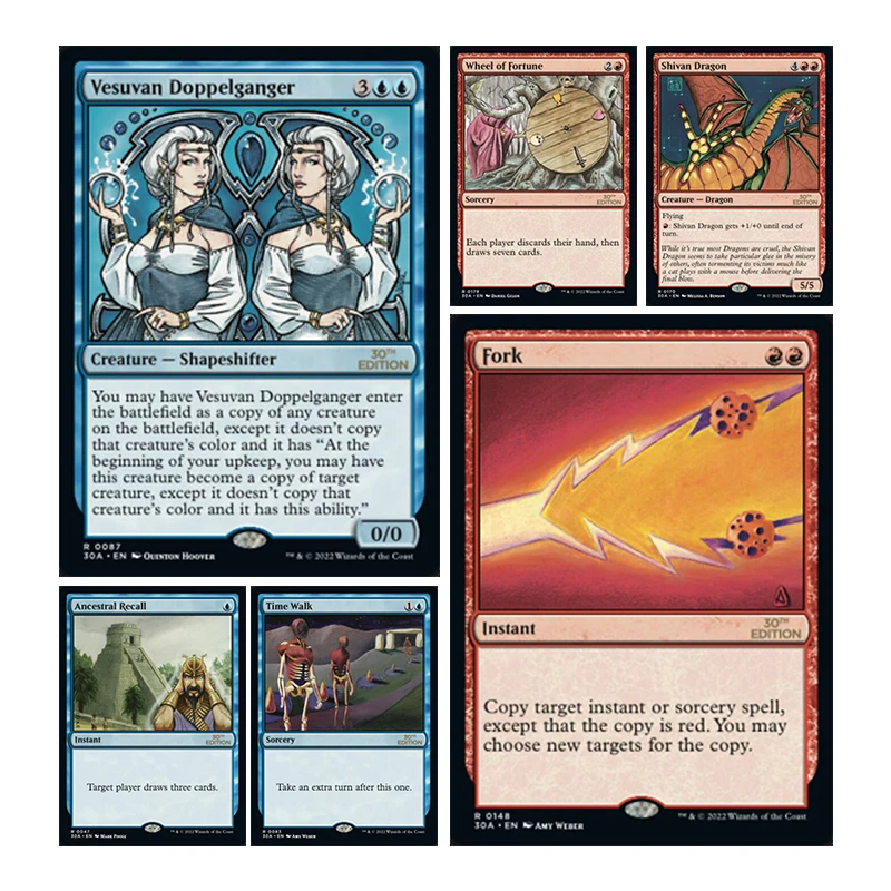 

Diy Homemade Magic The Gatherings Storms Trading Card Game Ancestral Recall Time Walk Wheel of Fortune Collection Card Toys Gift