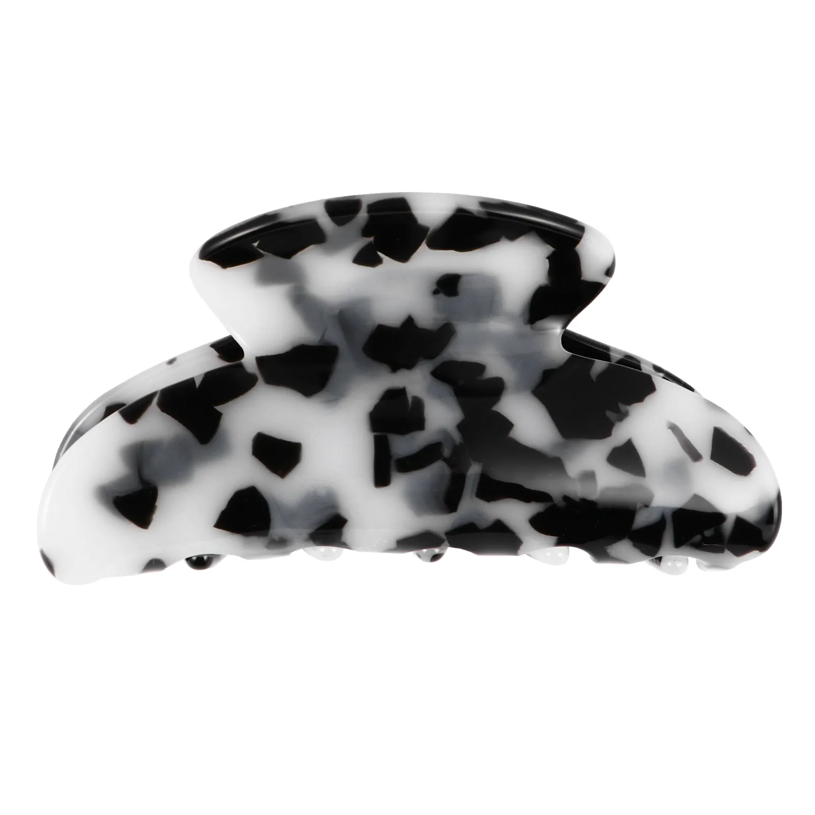 

1Pcs Premium Acrylic Retro Marble Hair Barrette Toothed Jaw Clip for Women Elegant Indoor Use Chic Headdress Gift for Mother