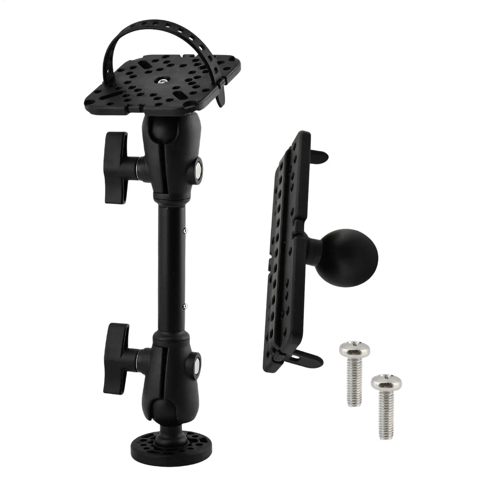 Fish Finder Transducer Mount 360 Degree Rotating Electronic Holder Fish Finder Mounting Brackets with Extended Rod for Boat