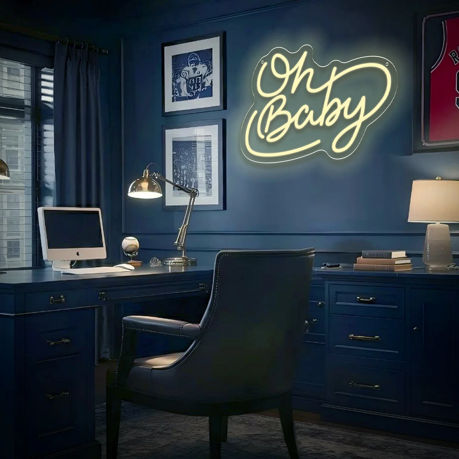 Oh Baby LED Neon Sign USB Dimmable Neon Light Sign for Gameroom Bedroom Bar Livingroom Birthday Party Gift Wall Decoration