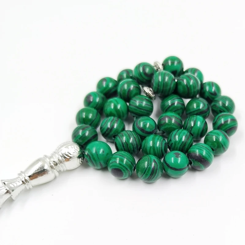 Tasbih malachite ramadan gift muslim bracelet for arabic fashion Misbaha Bracelets turkish accessories on hand image 3