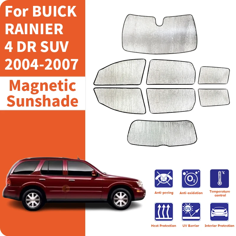 Custom Car Window Sunshade Anti-UV Car Sun Window Visors Sunshade Covers Accessories For BUICK RAINIER 4 DR SUV 2004-2007