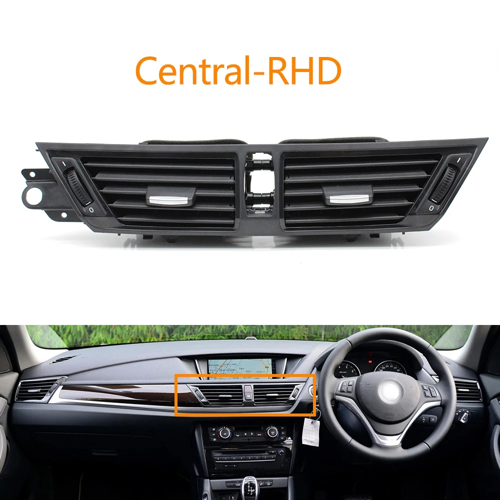 RHD Dashboard Central Left Right Air Conditioner AC Vent Grille Outlet Complete Assembly For BMW X1 E84 64229258355 642229912356