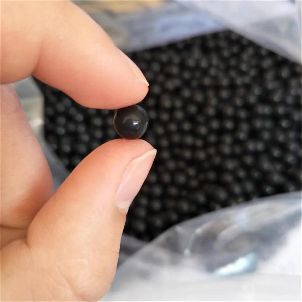 100Pcs Black Solid Rubber Ball Dia 5/6/7/8/9/10/11/12/13/14/15/16/17/18/19/20/25mm for Toy Gun Bullet Ball DIY Part Wholesale