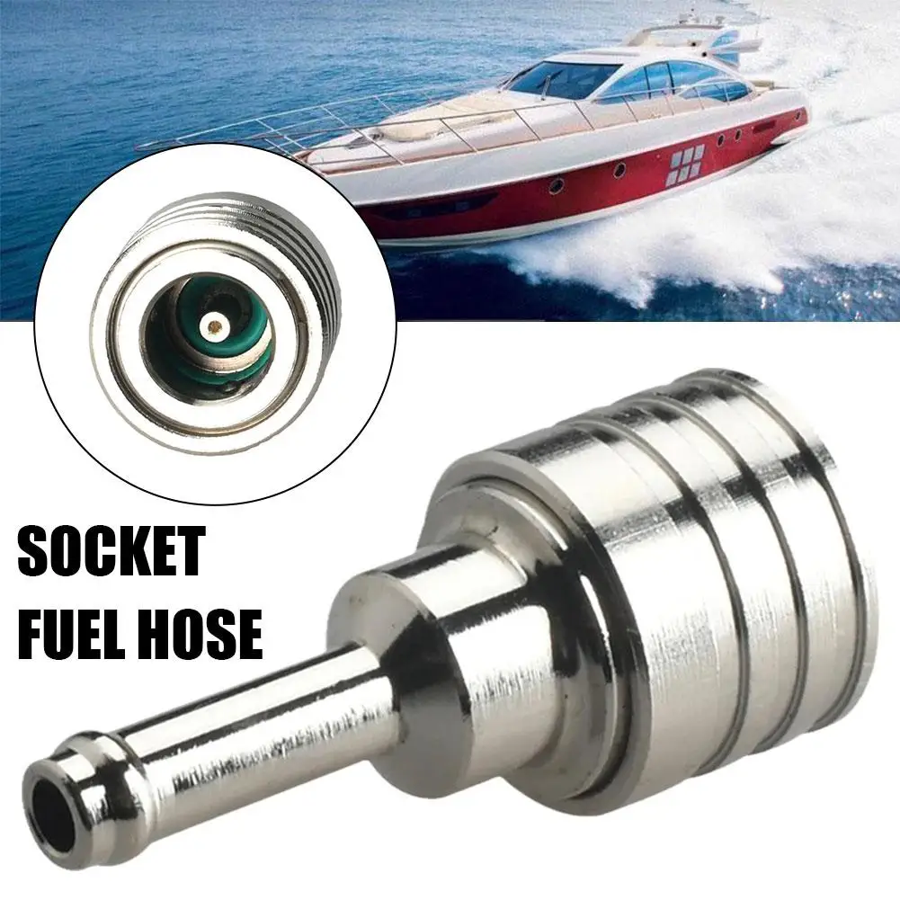 65750-95500 Stainless Steel Fuel Socket For Suzuki Outboard Motor 15HP 30HP 40HP Fuel Pipe Socket 65750-95510 Boat Engine P E1O6