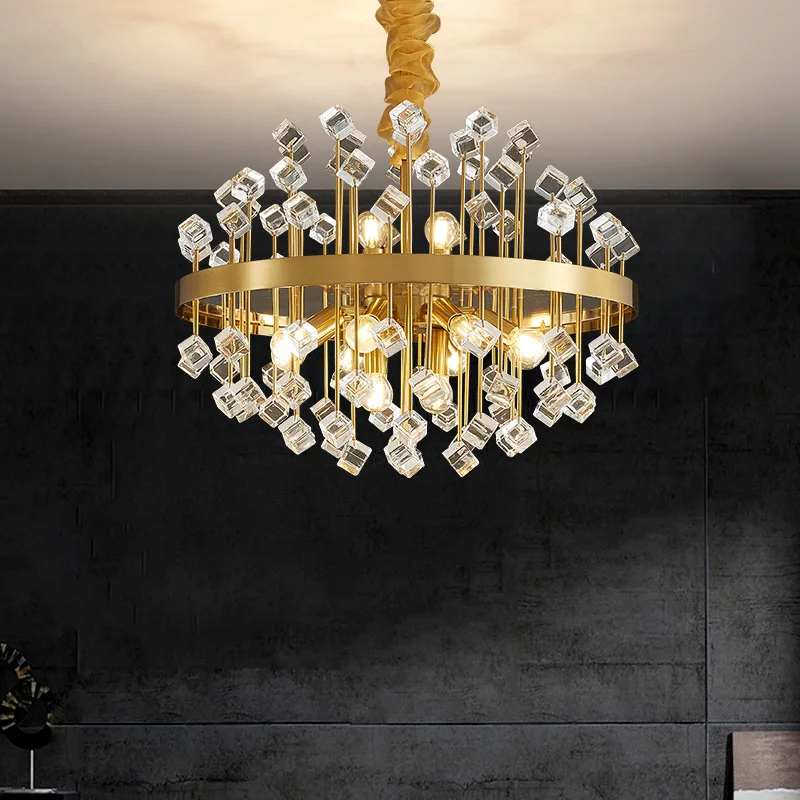 Luxury Living Room Clothing Store Colorful Glass Chandelier Creative Bedroom Restaurant Highend LED Pendant Lamp Art Decor Light