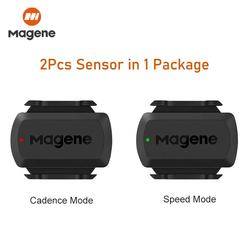 Magene S3+ Snelheid Cadanssensor ANT Bluetooth Computer Snelheidsmeter Dubbele sensor Fietsaccessoires Compatibel met WahooOnelap Zwift