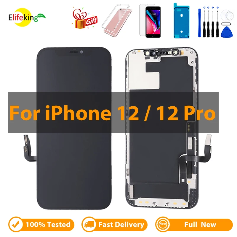 LCD Pantalla for iphone 12 LCD Display Touch Screen Digitizer Assembly for iPhone 12Pro LCD Replacement Support 3D Touch