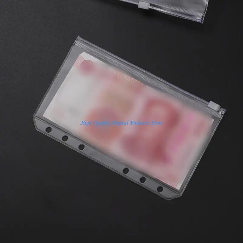 u2je-10pcs-clear-notebook-binder-loose-bag-pvc-notebook-binder-refillable-paper-translucent-binder-zipper-folder