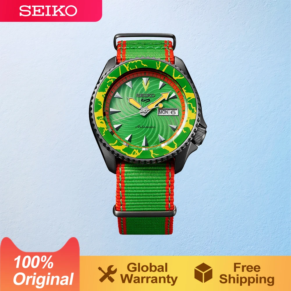 SEIKO 5 Original  Japan Watch  Automatic Mechanical  Watches 10Bar Waterproof  Men's Watchs Green