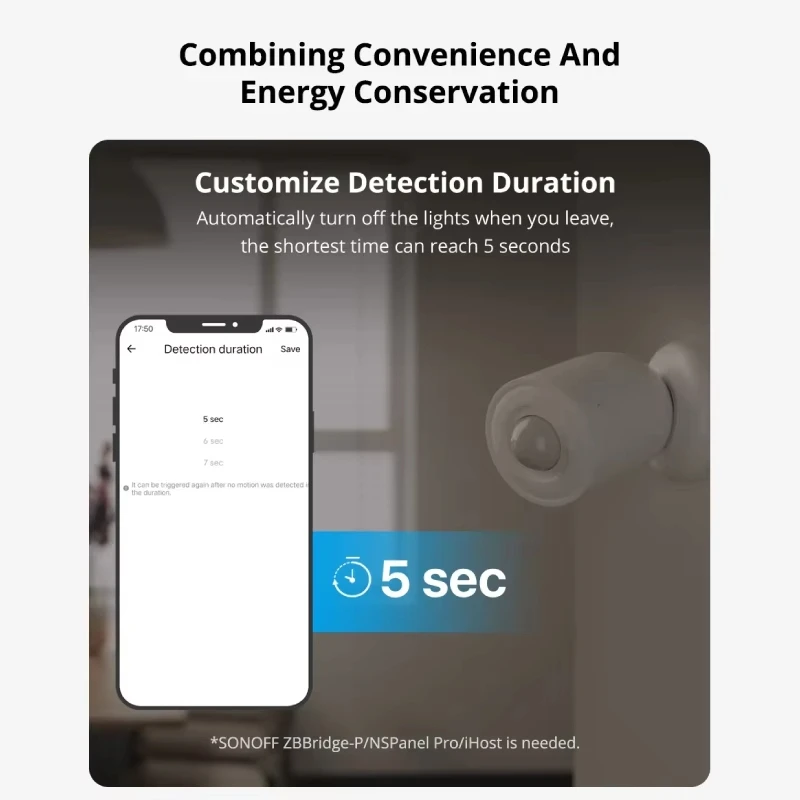 Sonoff Zigbee SNZB-03P مستشعر حركة ذكي صغير لاسلكي لجسم الإنسان الاستشعار eWeLink App التحكم عن بعد أليكسا جوجل هوم أليس