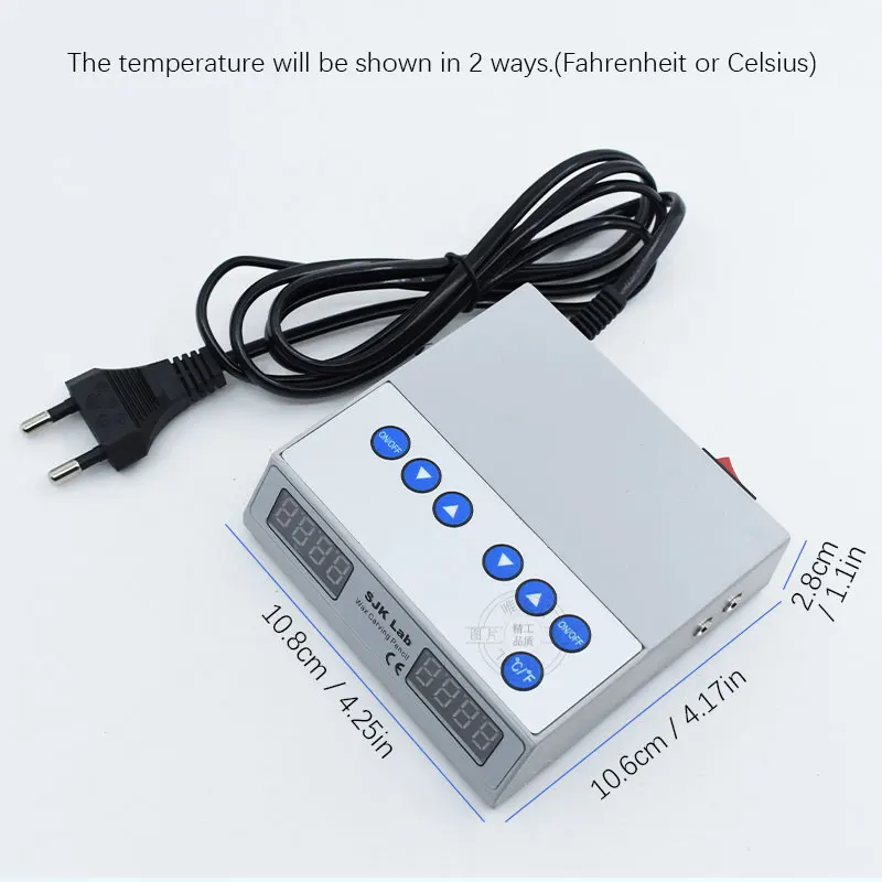 Ultra-thin Lab Digital display Electric Waxer Heat Carving Knife Machine+Double Pen +6 wax Tips Dentistry tools
