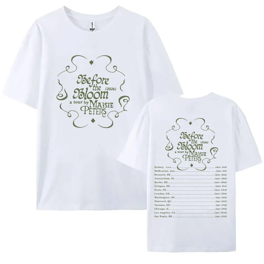 Maisie Peters Florescence Tour 2026 Tshirts Summer Cotton Women/Men T-shirt Unisex Streetwear O-neck Fashion Design Print Merch