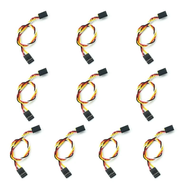 10pcs 2,54 мм разъемы Кабель Set 22AWG 3/4/6/8P для звуковых систем и энтузиастов электроники 20 см 20 см.