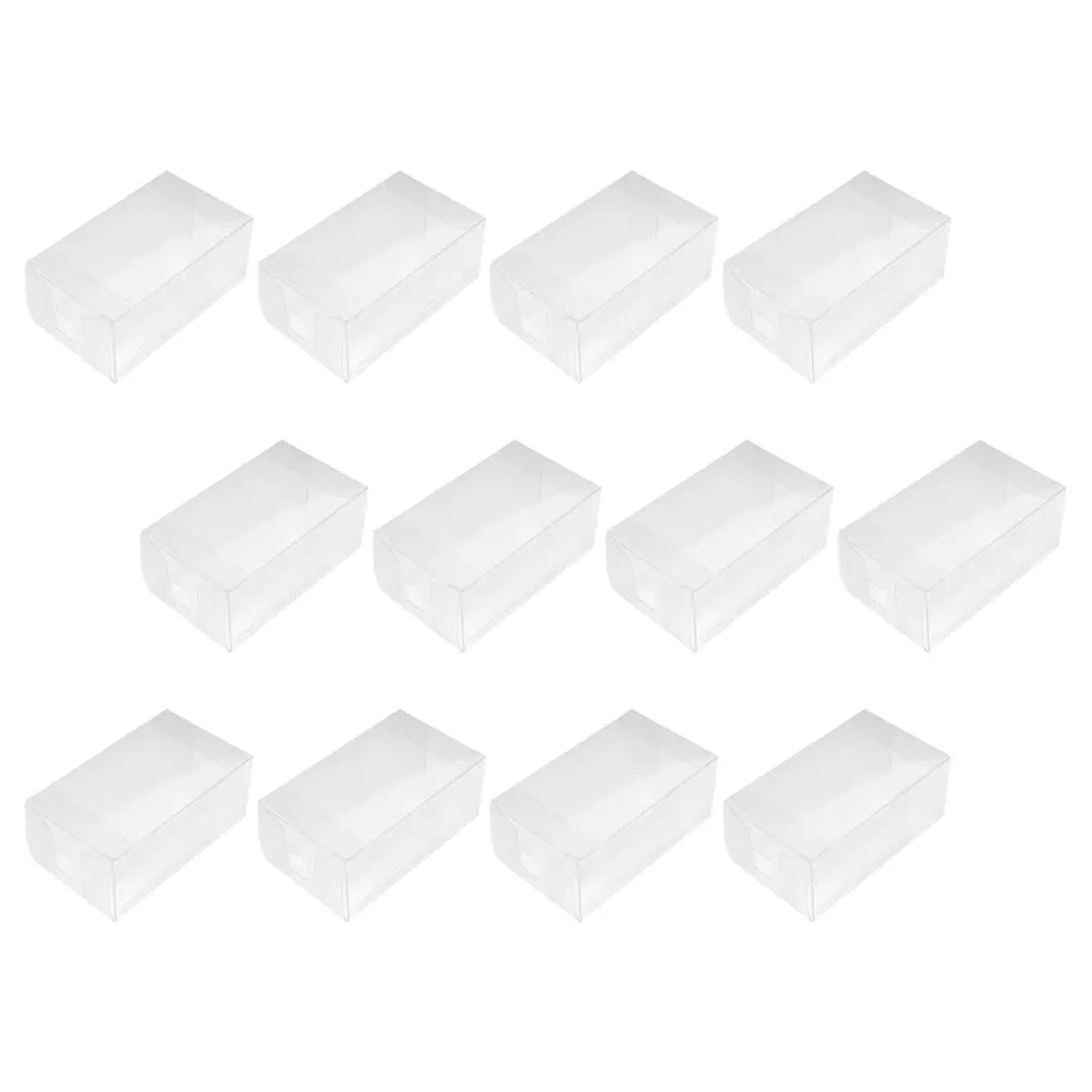 

12 Pcs Ice Cream Packaging Box Packing Boxes Cupcake Transparent Small Carriers for Transport Pvc Dessert Bakery Containers