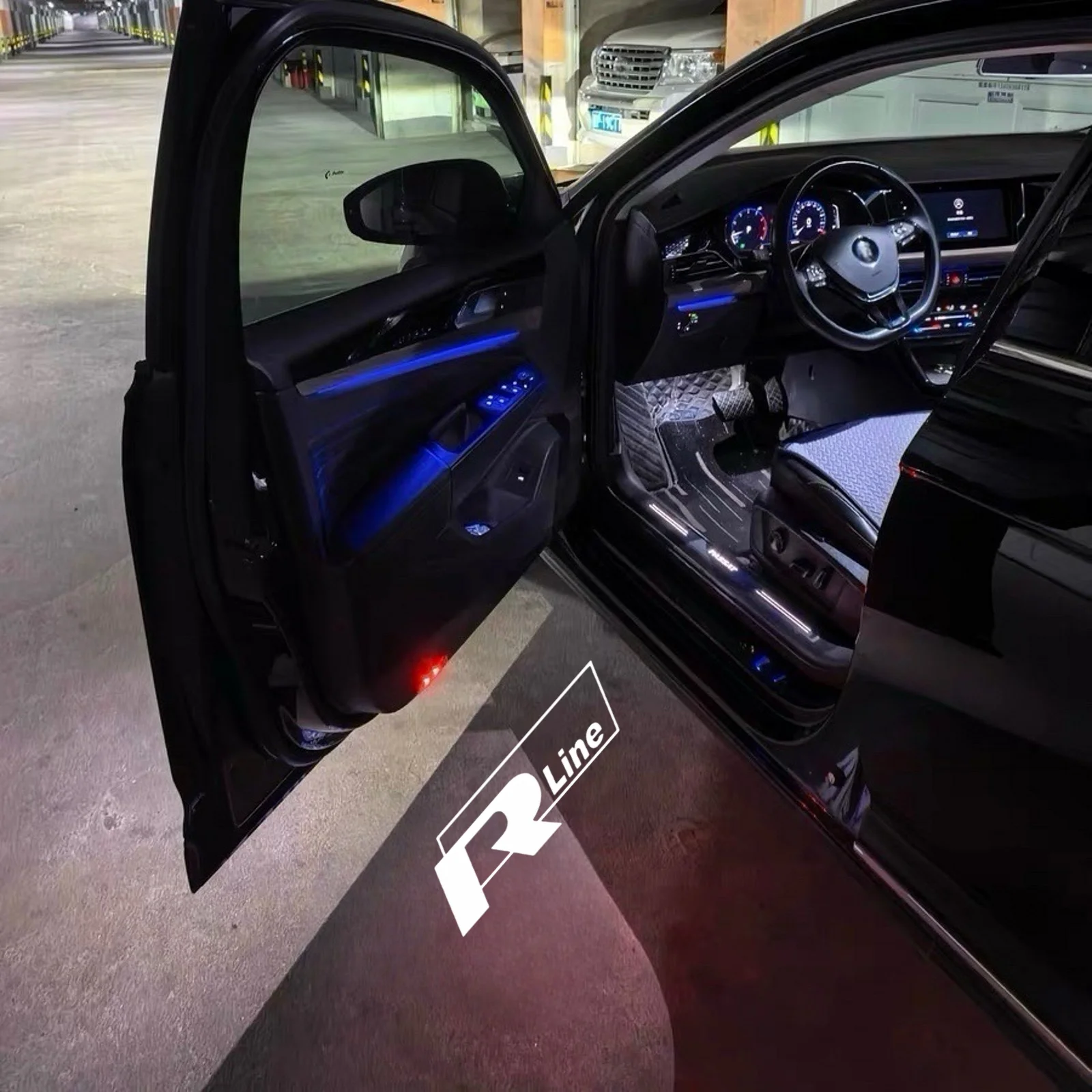 

2 шт. светодиодных проекторных ламп для дверей автомобиля для VW Jetta MK5 MK7 R Line GTI Touareg 7P Golf 5 6 7 Passat B6 B7 B8 B9 CC Tiguan Sagitar