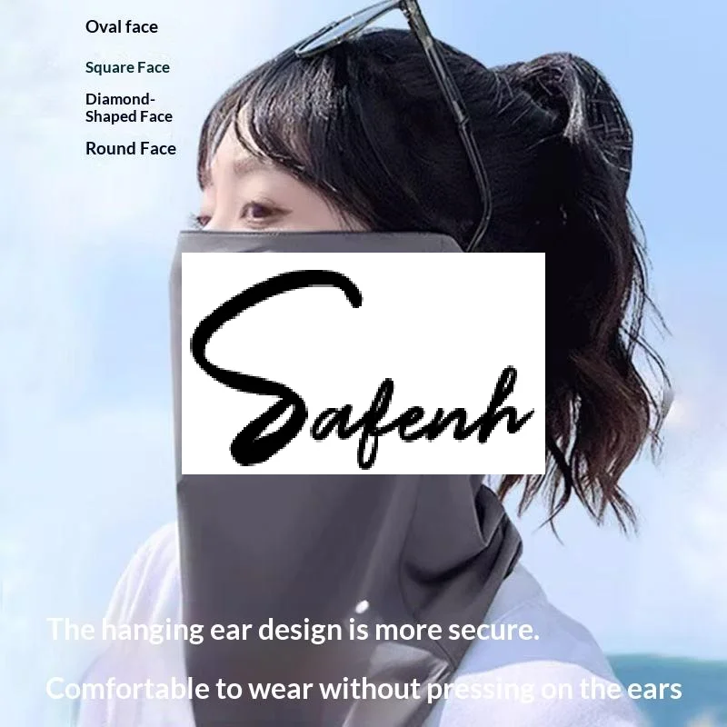 

Summer Sunscreen Ice Silk Mask Neck UV Protection Face Cover Sunscreen Face With Brim Outdoor Cycling Sun Protection Hats Caps