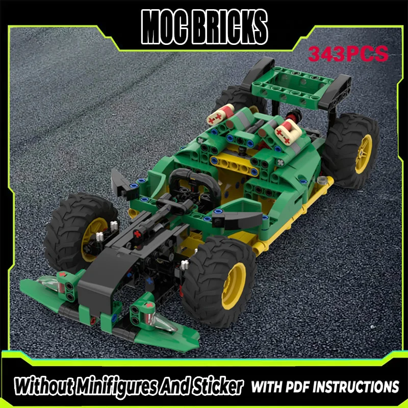 

Конструктор MOC: Городской гоночный автомобиль (одноместный), модульная технология, подарки, праздничный набор для сборки, детские игрушки